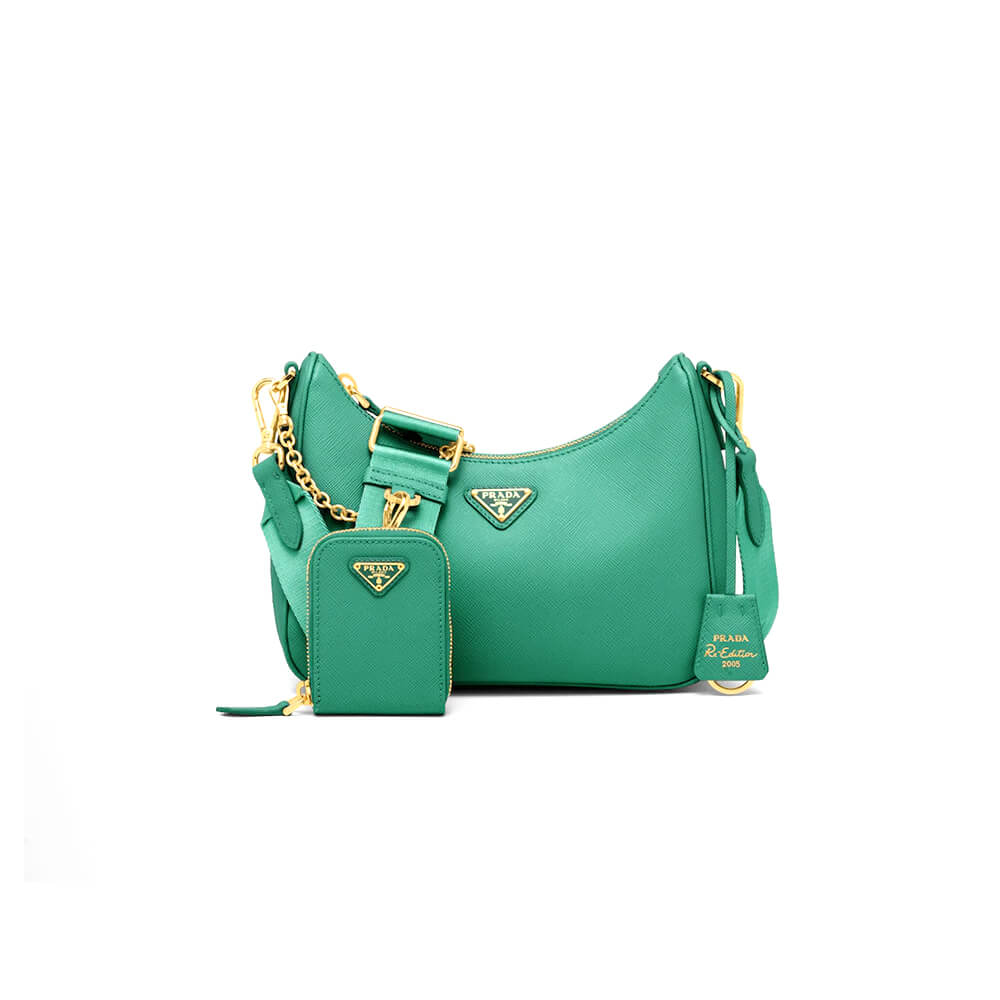 Pra*a re-edition 2005 saffiano leather bag