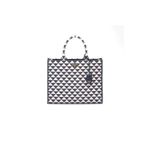 Pra*a re-edition 2005 satin bag with crystals