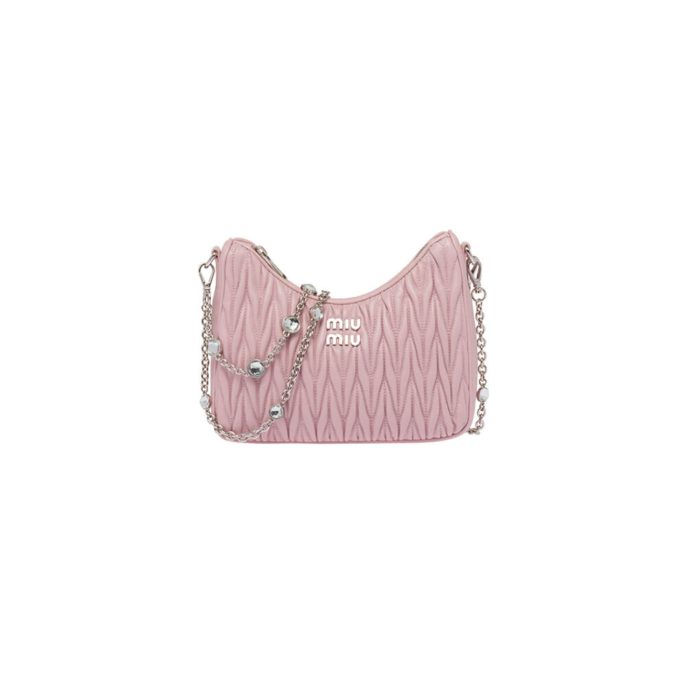 Matelasse nappa leather shoulder bag