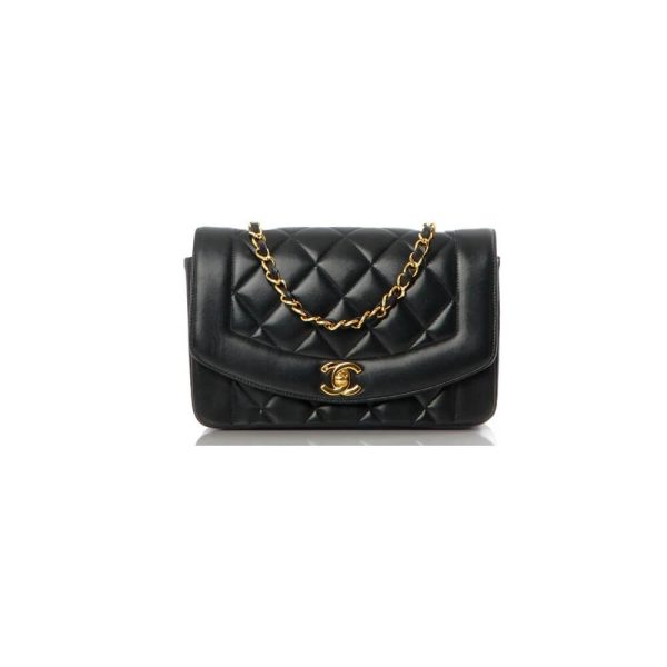 Ch*el vintage small diana flap bag
