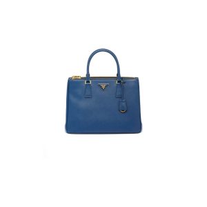 small leather Pra*a symbole bag with topstitching