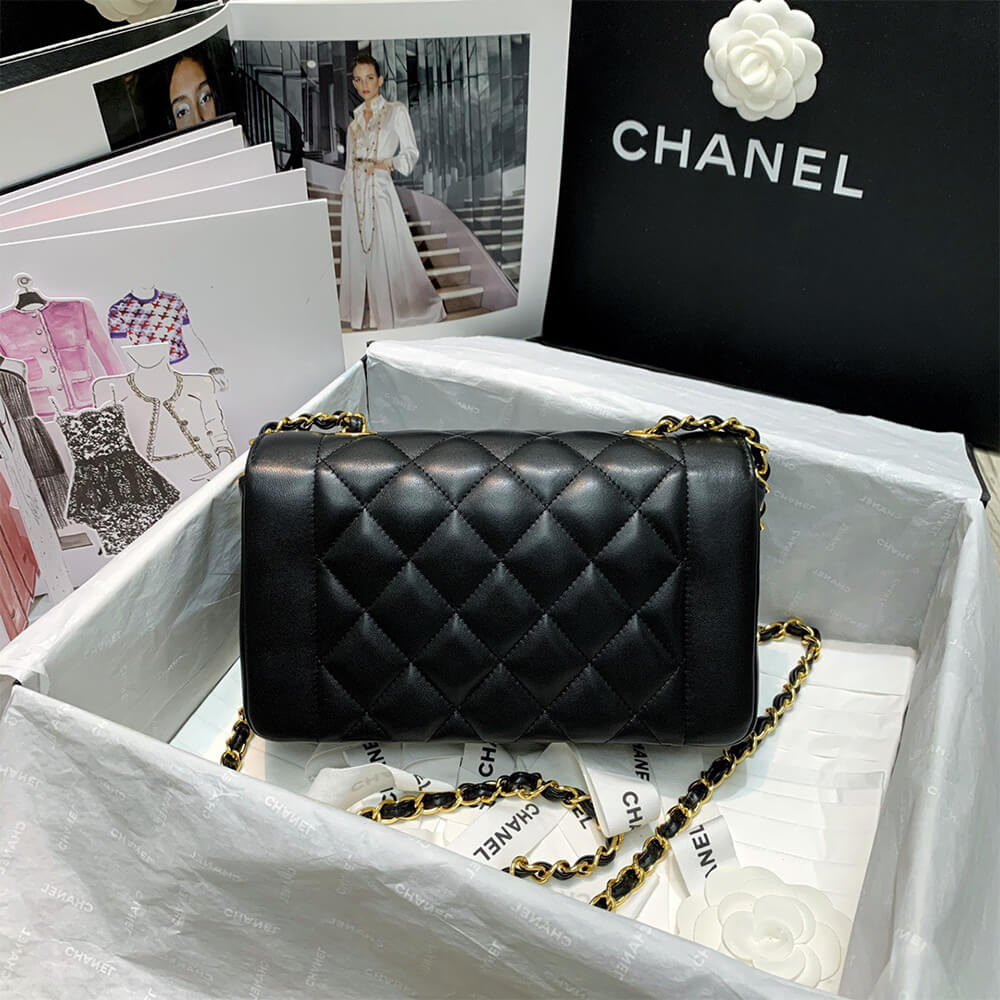 Ch*el vintage small diana flap bag