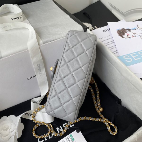Ch*el pearl crush mini rectangular flap