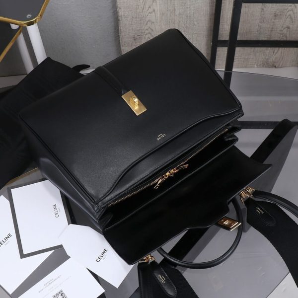 Ce**e classique 16 bag in satinated calfskin